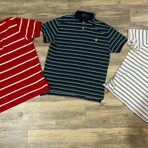 Three Ralph Lauren Polo Shirts (Mediums)